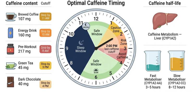 Caffeine Cutoff Calculator: The Exact Hour to Stop Drinking Coffee | Bedtime Cycle